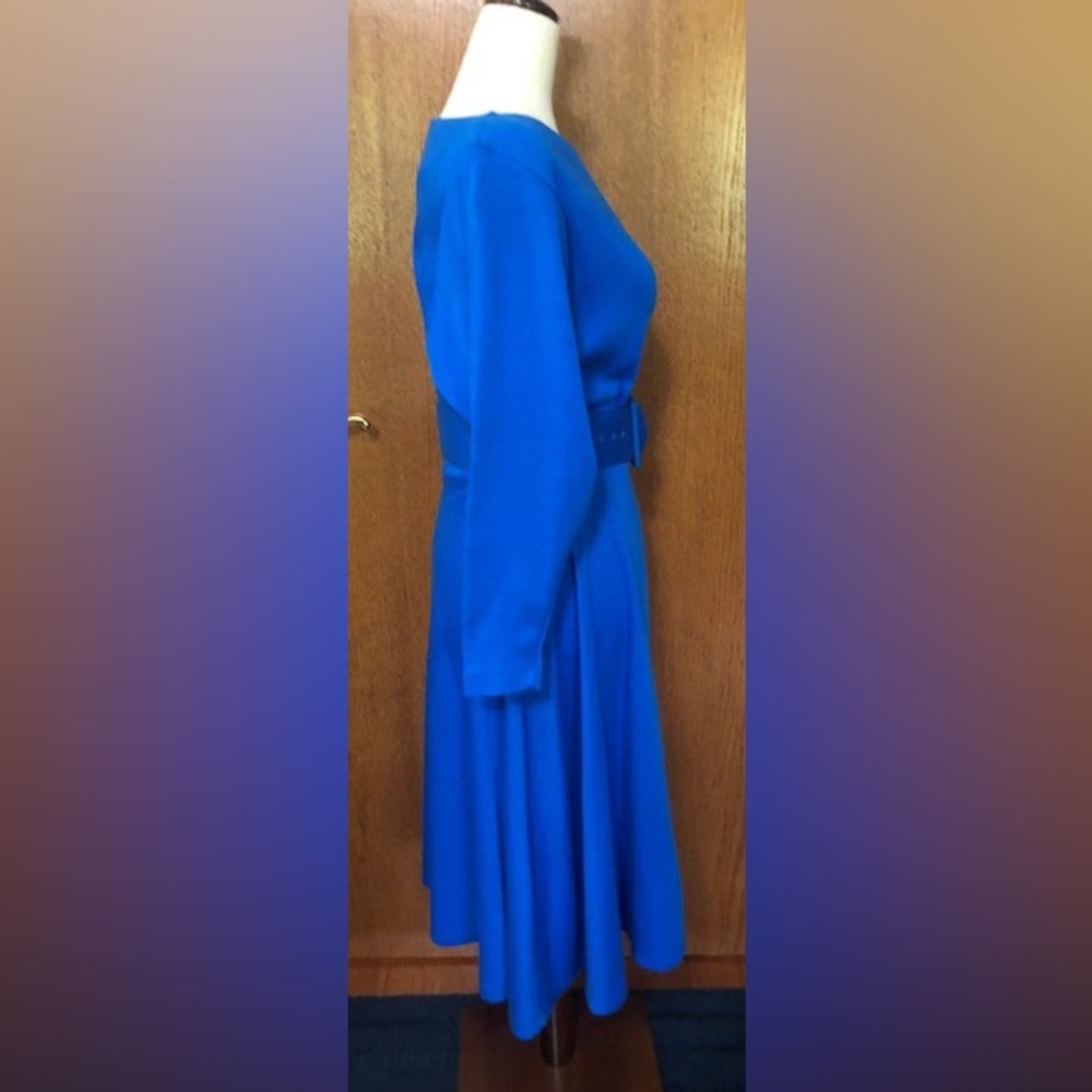 Moda International Blue Knit Dress - Picture 2 of 10